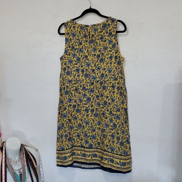 J. Jill 100% Linen Floral Print Dress with Pockets & Free Black Linen Top - Picture 7 of 16